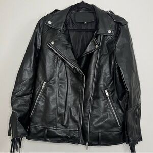 Leather Fringe Jacket